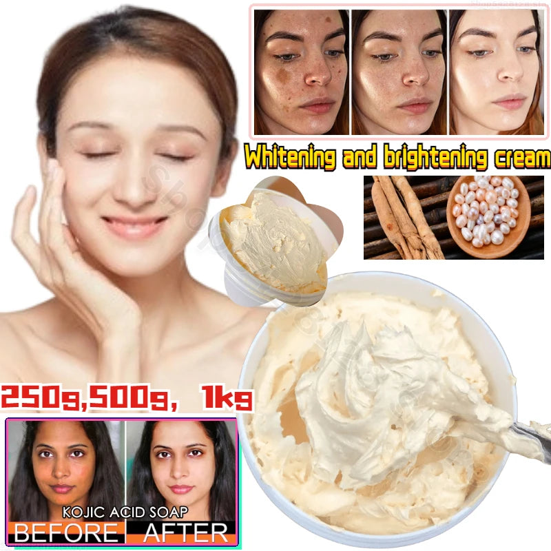 Strong Effective Best Bleaching Whitening Cream Facial Neck Hands Feet Without Side Effects Dark Black Skin Bleaching Cream 1KG