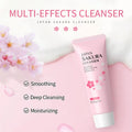LAIKOU Japan Sakura Facial Cleanser Oil Control Cleansing Face Wash Cream Pore Clean